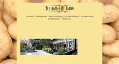 Desktop Screenshot of kartoffelhaus-blankenburg.com