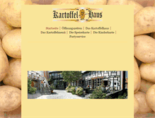 Tablet Screenshot of kartoffelhaus-blankenburg.com